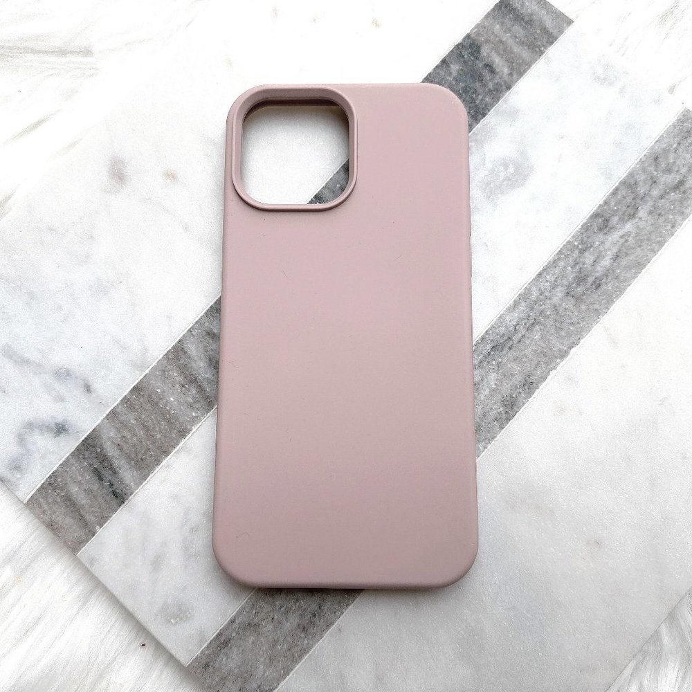 iPhone 13 Pro Max Matte Light Pink Soft Silicone Case